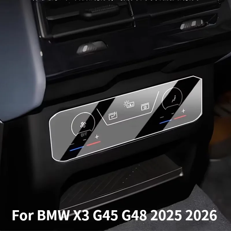 Car Upgrade For BMW X3 G45G48 2025 2026 Nano Protective Film for Rear Air Conditioning Screen and Interior Protective Components