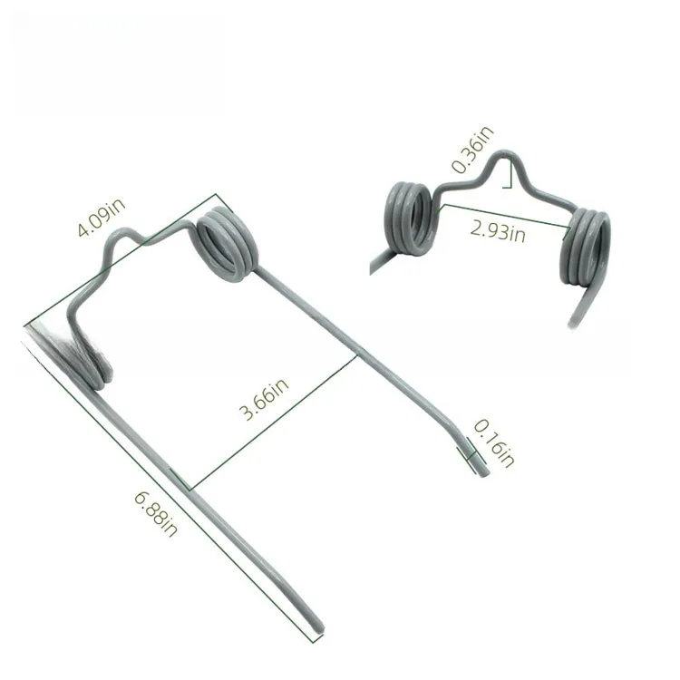 Spring Tooth Replacement 2 pcs for For lawn Dethatcher Garden Equipment Parts 43783 6.88 inch Silver Spring Steel Strong