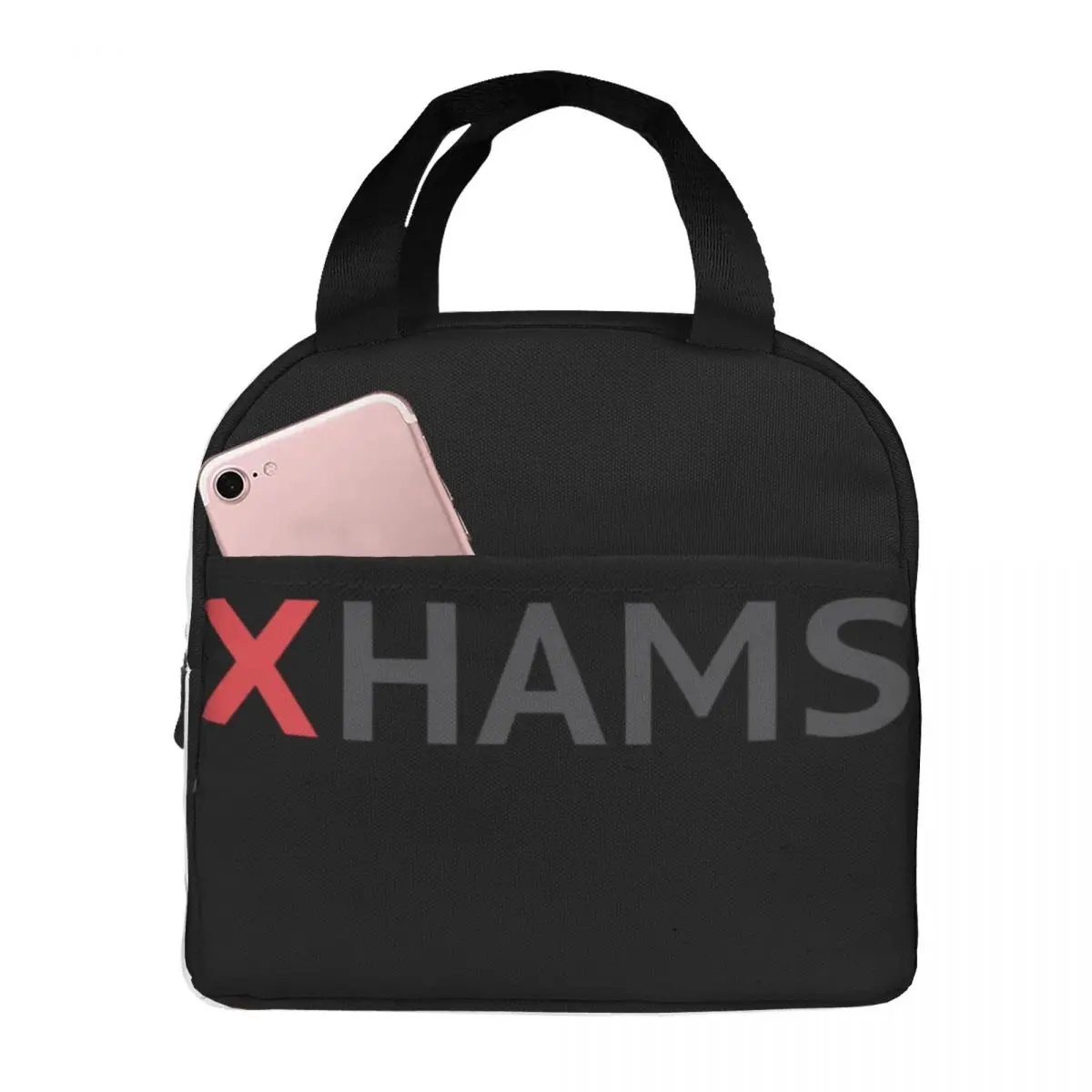 

XHamster Logo Lunch Bag Unisex Portable Cooler Thermal Insulated Lunch Box Picnic Storage Food Bento Box