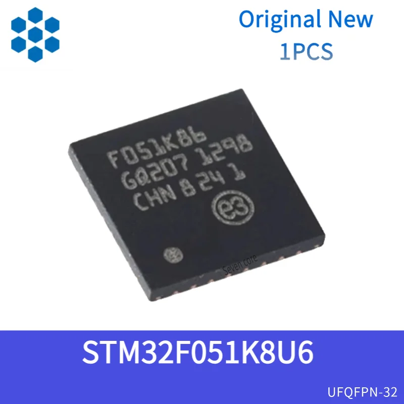 

Original New 1pcs STM32F051K8U6 UFQFPN-32 ARM CortexM0 32-bit microcontroller MCU