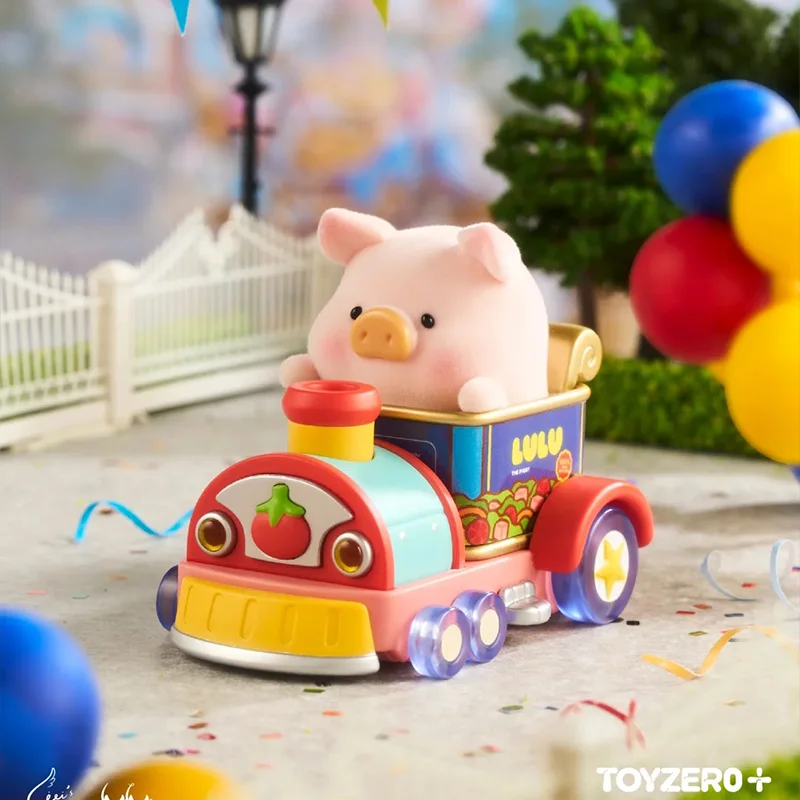 

Genuine Canned Lululand Lulu The Pig Colorful Paradise Series Blind Box Peripherals Flocking Figurines Cute Doll Birthday Gift