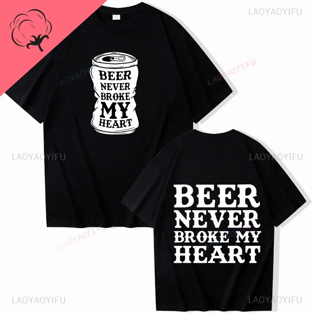 Luke Combs T-Shirts Country Music Beer Never Broke My Heart Man Women Fashion Harajuku Hip Hop Gift Tops