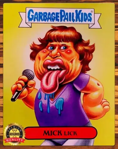 Garbage Pail Kids - Mick Lick - Mick Jagger Parody - Metal Sign