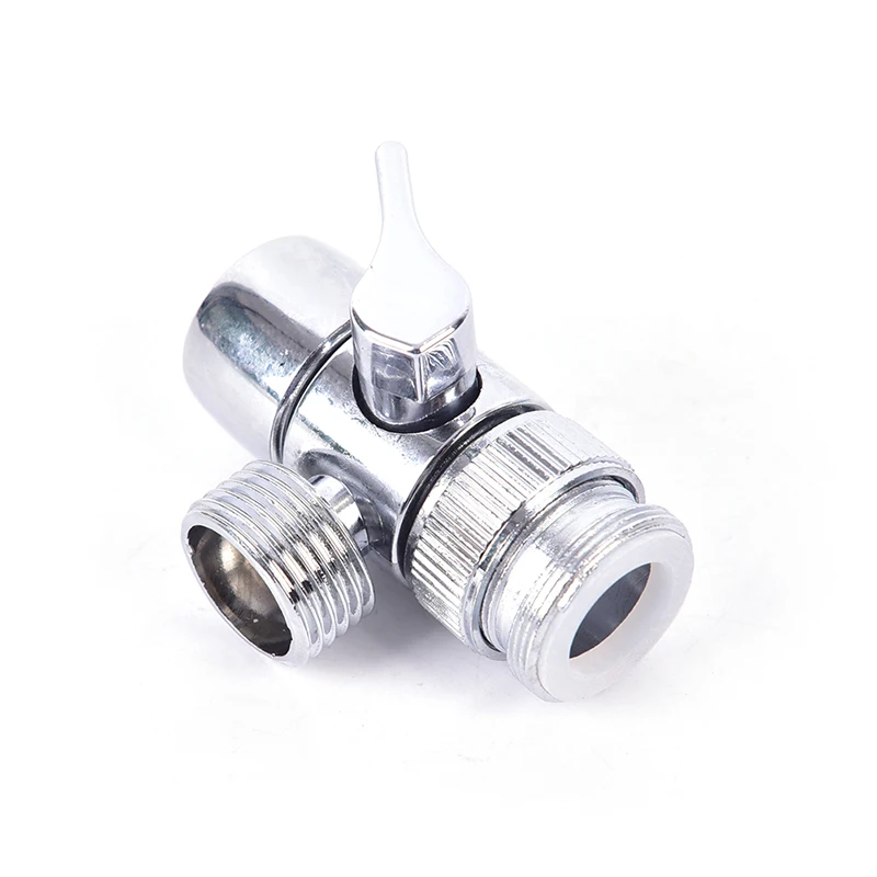 ทองเหลือง3-Way Diverter Valve หัวเชื่อมก๊อกน้ำอะแดปเตอร์สามหัวฟังก์ชั่นสวิทช์ก๊อกน้ำขยายอ่างล้างหน้าอ่างล้างหน้า