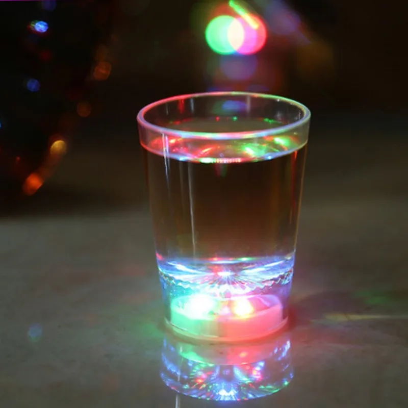 Colorful LED Automatic Flashing Cup Transparent Mug Color Changing Water Bottle Beverage Drinking Glass Wedding Party Decor