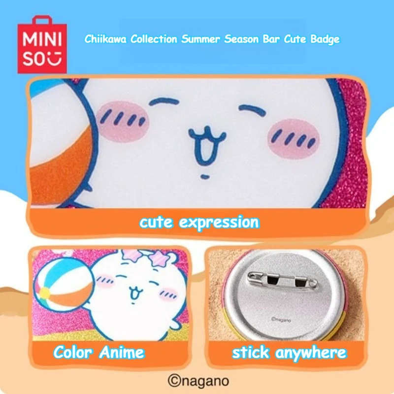 เข็มกลัดลายการ์ตูนชิคาวะ คอลเลคชั่นซัมเมอร์ ของมินิโซ น่ารัก ใส่ได้ทุกที่ ไม่ต้องตกแต่ง เครื่องประดับแฟชั่น