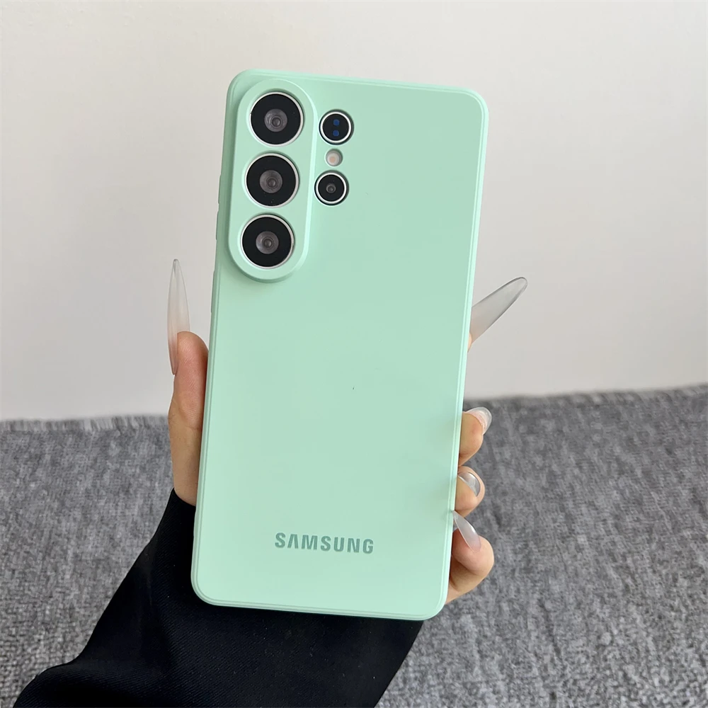 Stoßfeste, flüssige Silikon-Softhülle für Samsung Galaxy A51 A14 A15 A16 A17 A22 A23 A55 A56 A53 A72 A73 A26 A35 Offizielle matte Hülle – Detail 15