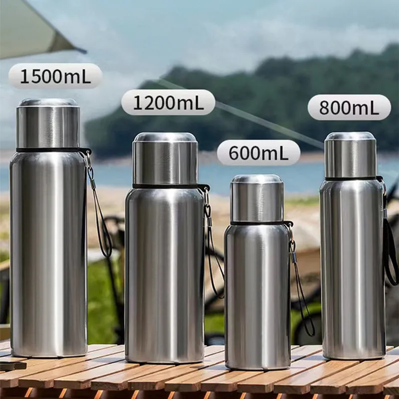 

600-1500ml 316 Stainless Steel Thermos Bottle LED Temperature Display Thermal Mug Vacuum Flask Water Bottle For Outdoor Camping