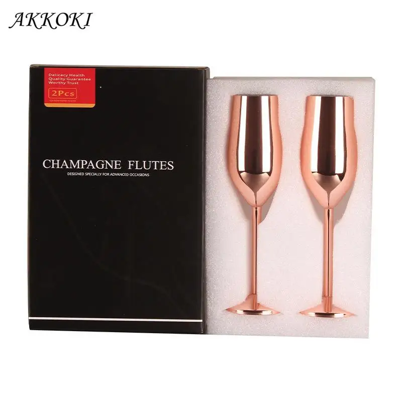 Stainless Steel Red Wine Goblets Champagne Cocktail Drinking Cup Charms Juice Drink Wine Glasses Party Barware Supplies