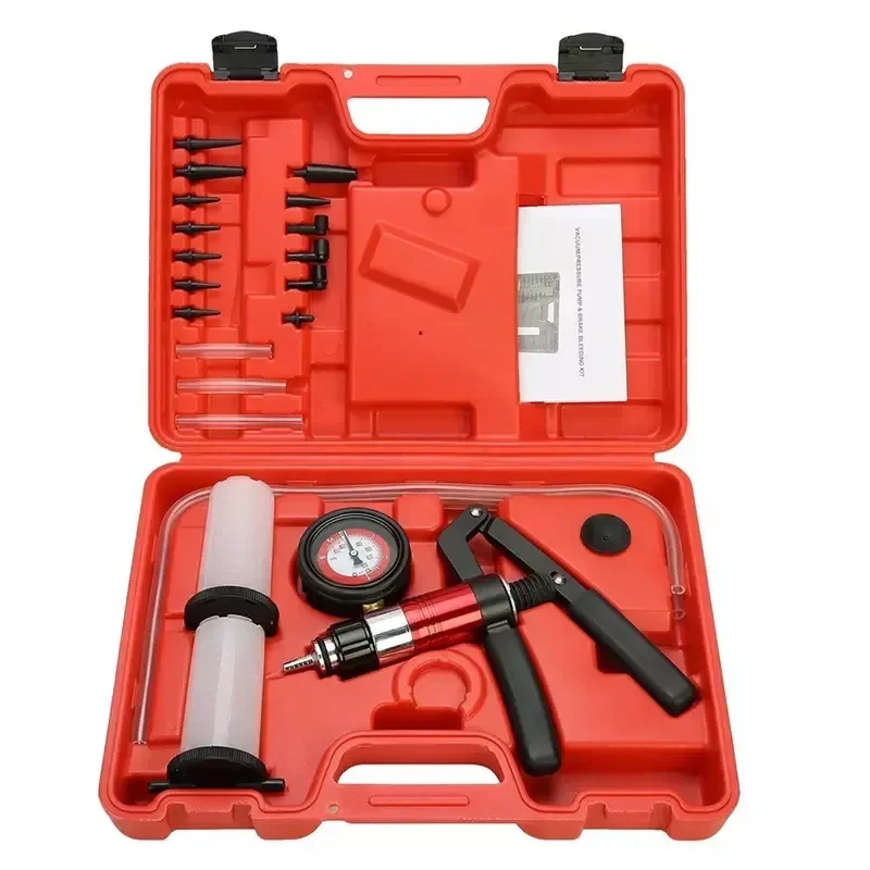 

New! Auto Diagnostic-tool Car Auto Handheld Vacuum Pistol Pump Brake Bleeder Adaptor Fluid Reservoir Oil Tester Tools Kit