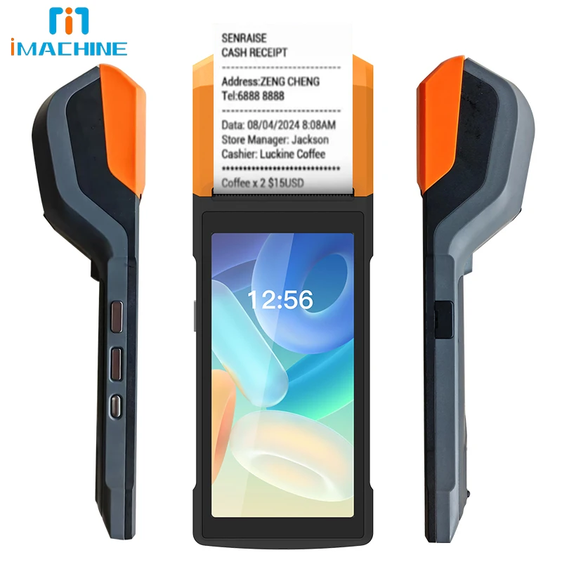 

AP12s 5.5 Inch Android POS PDA Factory Wireless Bluetooth Wi-Fi Connectivity Thermal Android Pos Printer with Barcode Scanner