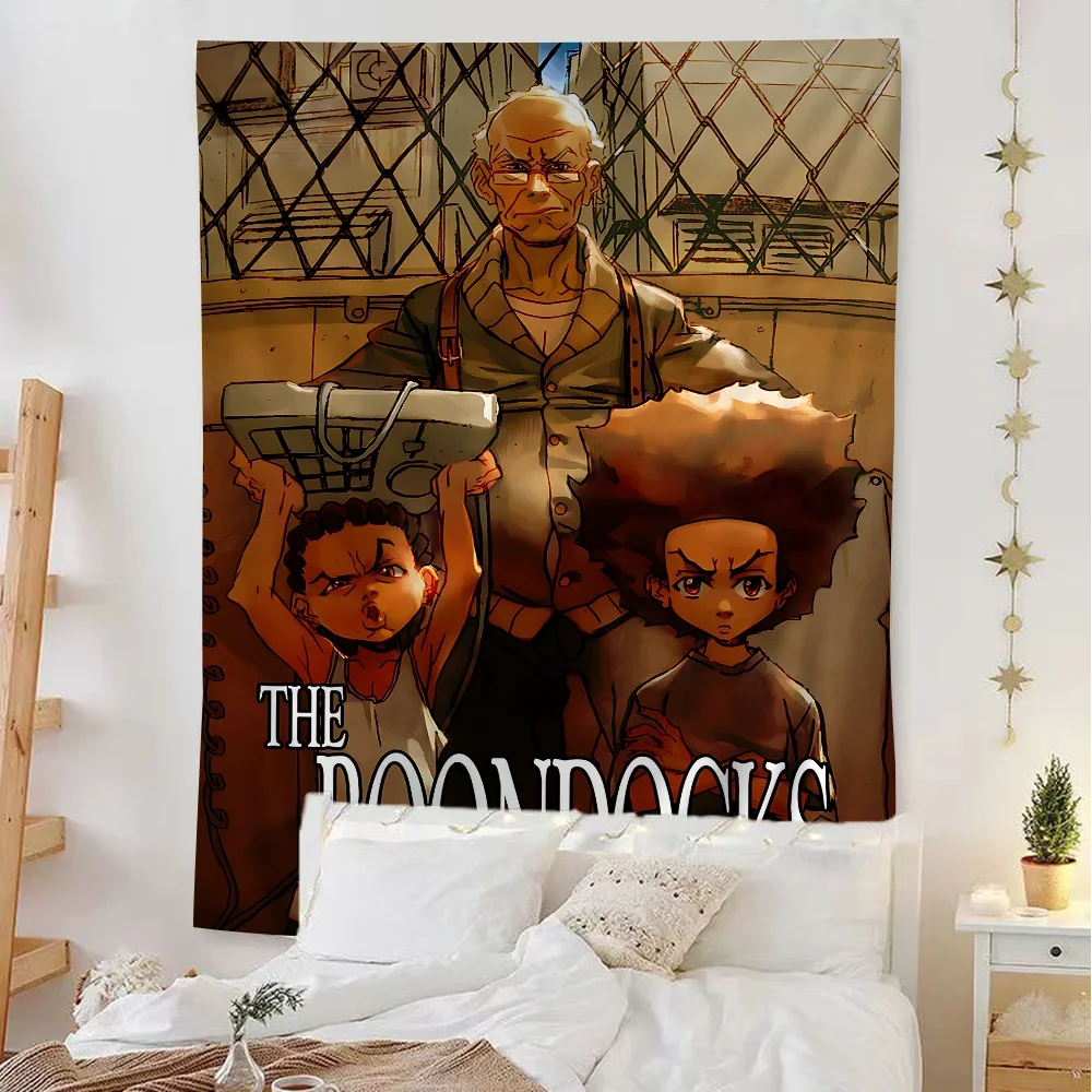 

Boondocks Ретро фильм красочный гобелен настенный богемный настенный гобелен Мандала настенный художественный декор