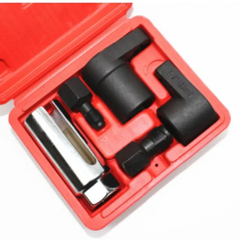 5pcs Oxygen Sensor Wrench Kit for Auto O2 Socket Removal Install Offset Vacuum Sensor Socket Thread Chaser Tool