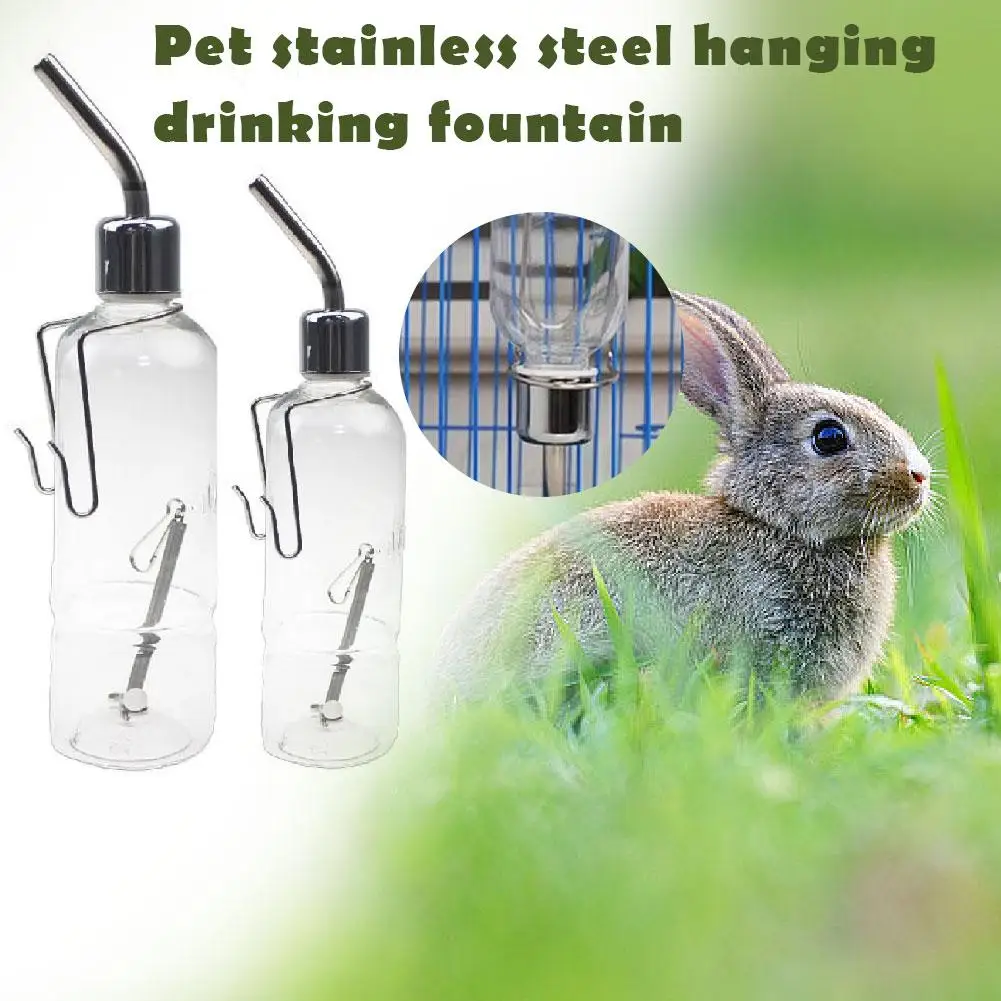 180 ml/350 ml Kleine Haustier Kaninchen Hamster Trinkflasche Meerschweinchen Wasserbrunnen Igel Totoro Trinkerspender Feeder – Detail 3