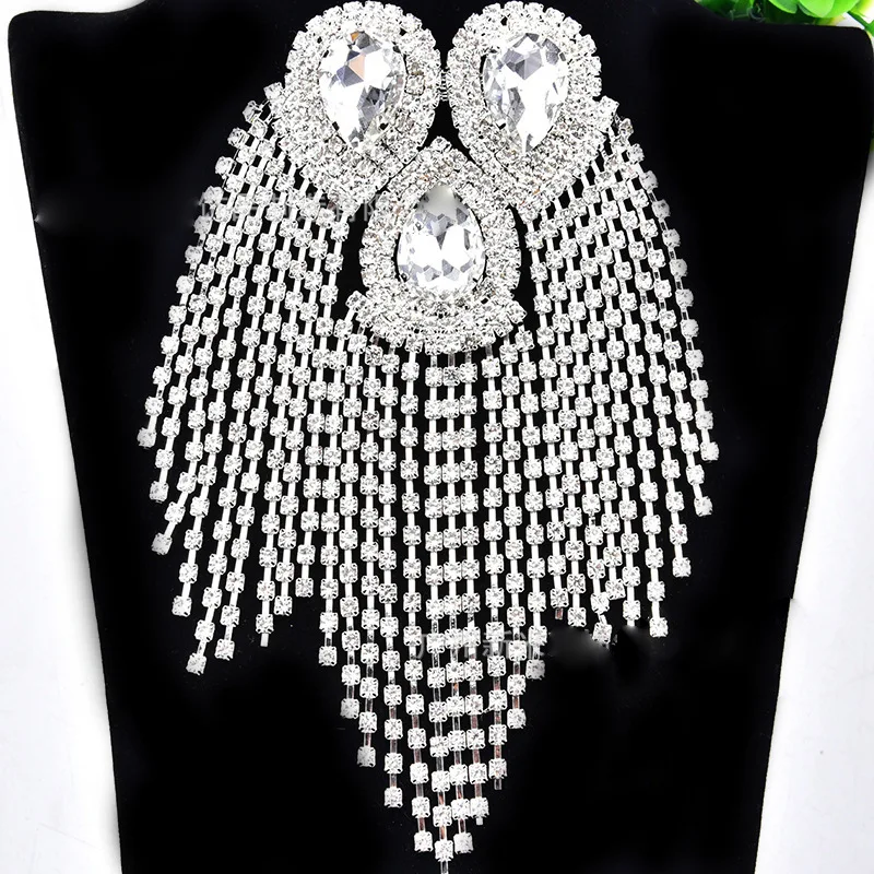 Brooch Pin Bead Long Tassel Chain Classical Electroplating Decor Diy Men Women Epaulette Shoulder Jewelry Clothing Accessories