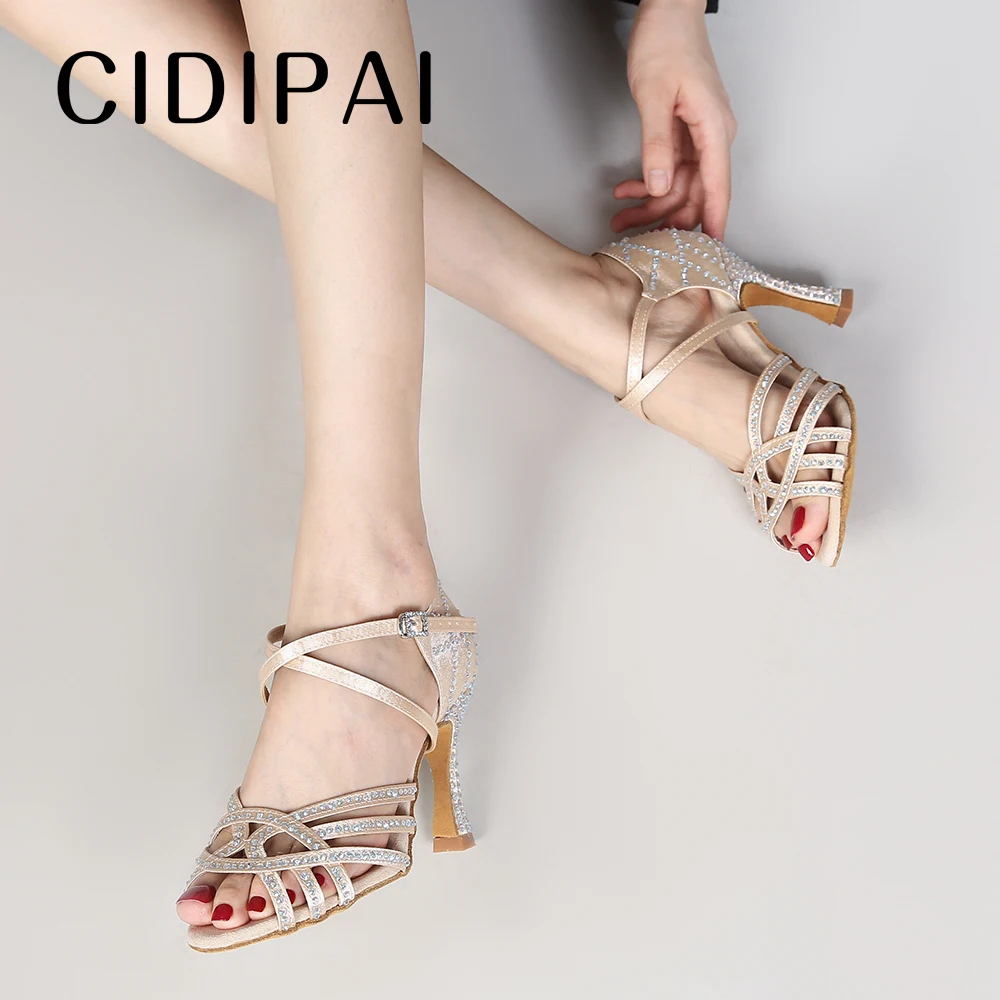 CIDIPAI New Latin Dance Shoes For Women Salsa Tango Ballroom Dancing Shoes Indoor Party Sandals Women High Heels For Dance