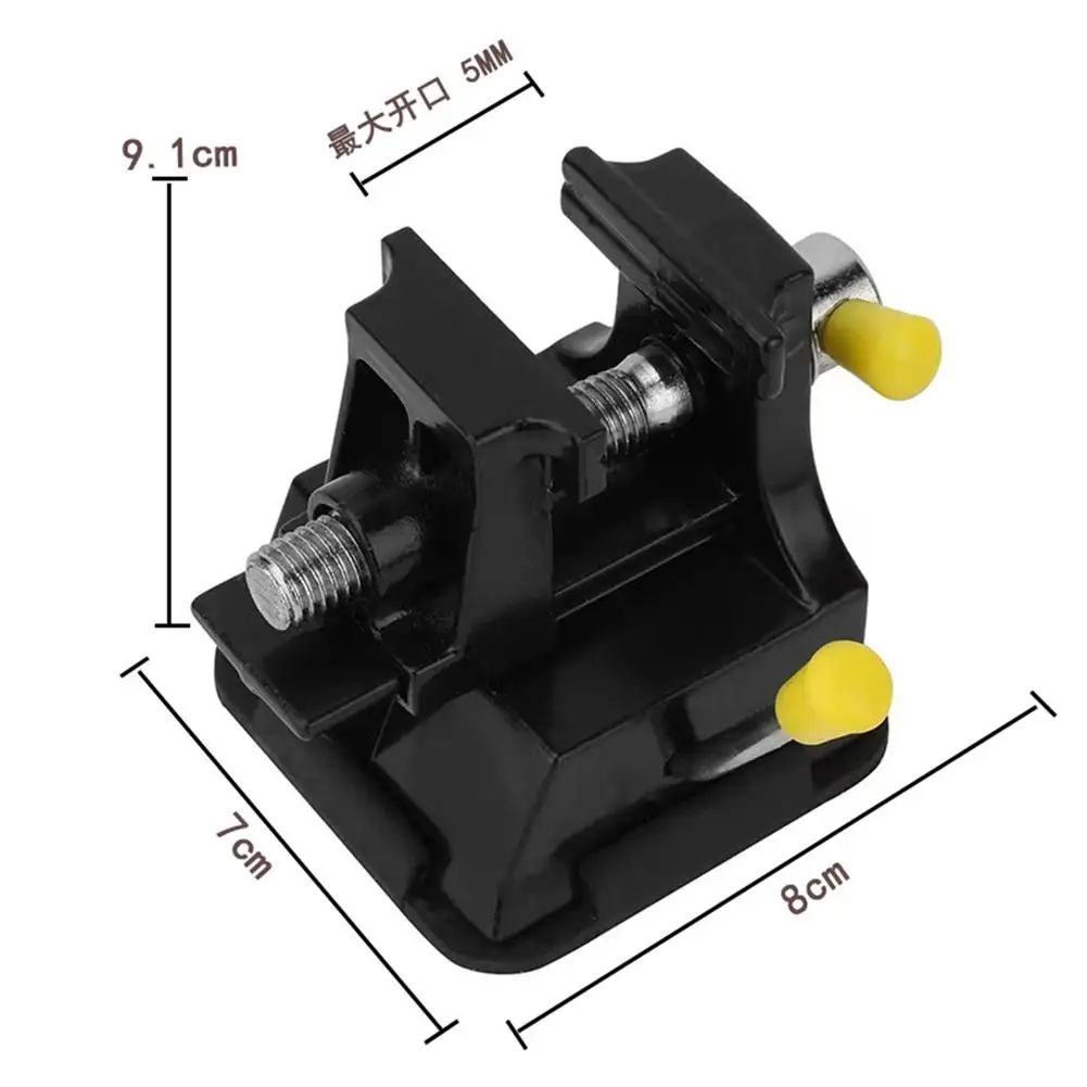 Imagem -04 - Miniatura Bancada Mesa Vise com Ventosa Portátil Leve Mão Ajustável Ferramentas para Relógio Jóias Eletrônica