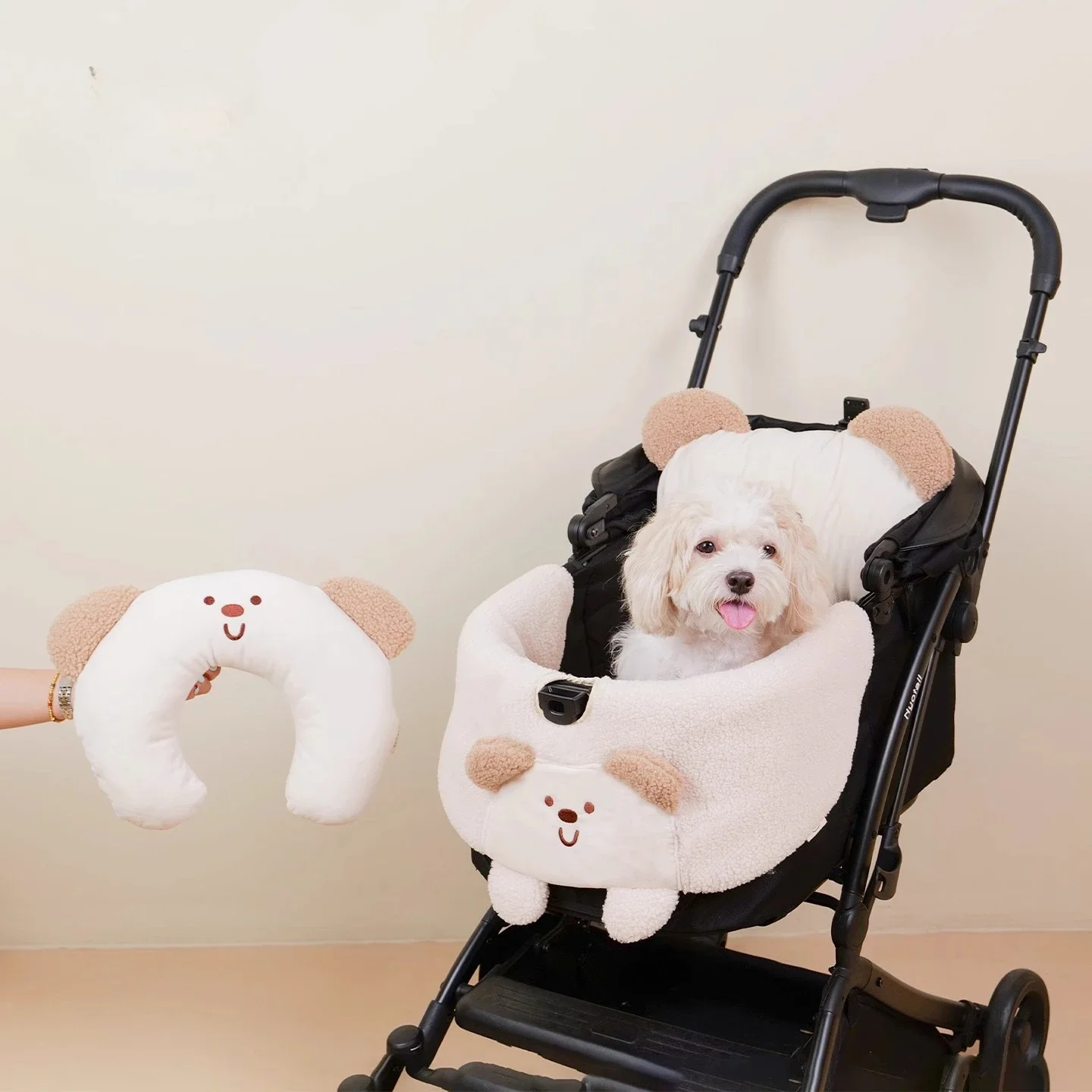 (CastlePet)Winter Dog Stroller Mattress Accessories,Fleece Warm Cushion For Pet Stroller,Cozy&Comfortable Outdoor Experience