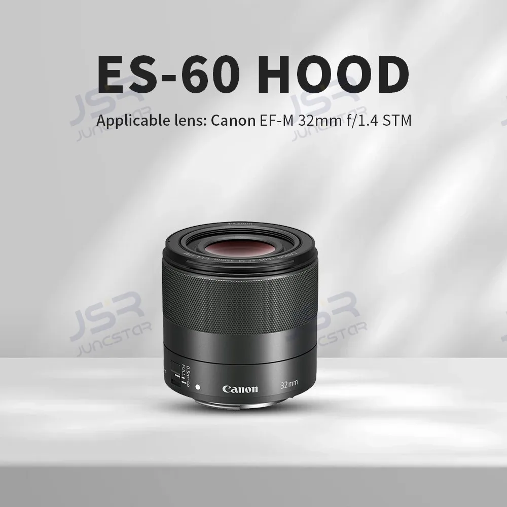 Световой экран ES-60 подходит для объектива Canon EF-M 32 мм f1.4 STM, аксессуары для объектива 43 мм, УФ-фильтр