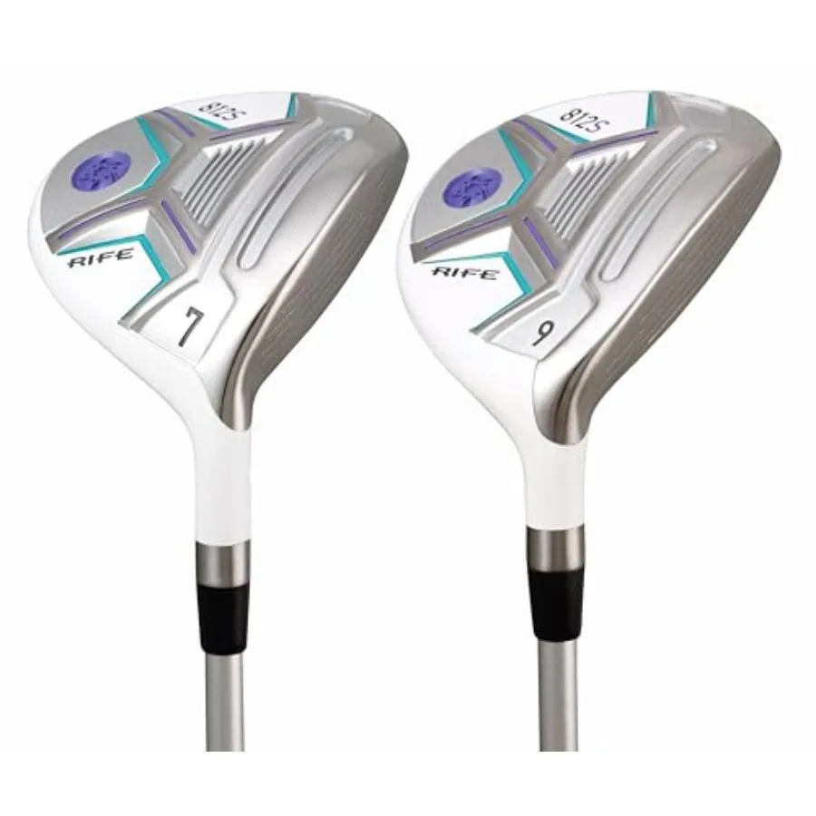 ชุดไม้กอล์ฟสำหรับผู้หญิง รุ่น 812s ใหม่ ออฟเซ็ต 7 + 9 ไม้แฟร์เวย์โลหะ สำหรับคนถนัดขวา พรีเมียม ยืดหยุ่นสูง สำหรับผู้หญิง ด้ามกราไฟต์