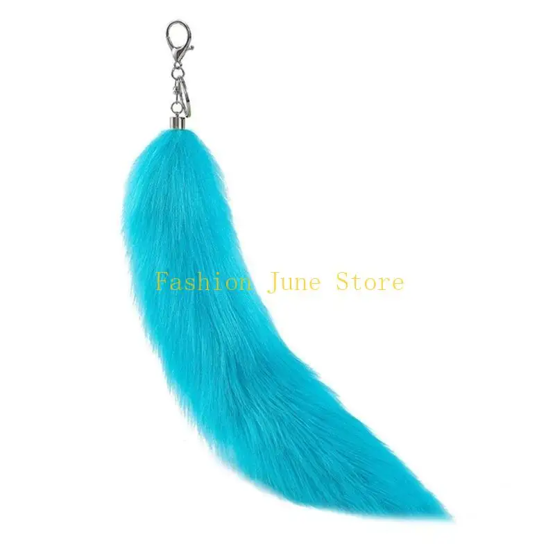 

N5KA Stylish Bag Pendant Animal Tail Phone Case Adornments Fashion Keychain