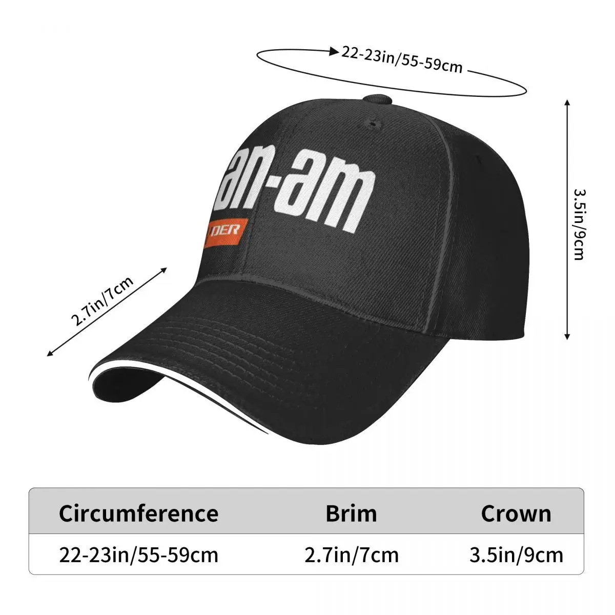 Can Am Logo 475 Hat Men Mens Hat Cap Female Hats For Men Cap Free Shipping Man Hat Baseball Cap