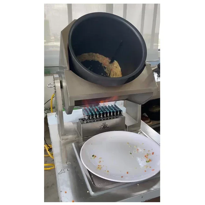 

Multifunction Smart Cooking Robot Automatic Rotating Fried Rice Cooking Machine Medium Size for Commercial