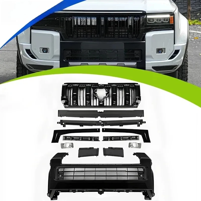

High Quality Body Kit Bumper Version LC0 + Front Grille Support External Accsori Auto Parts