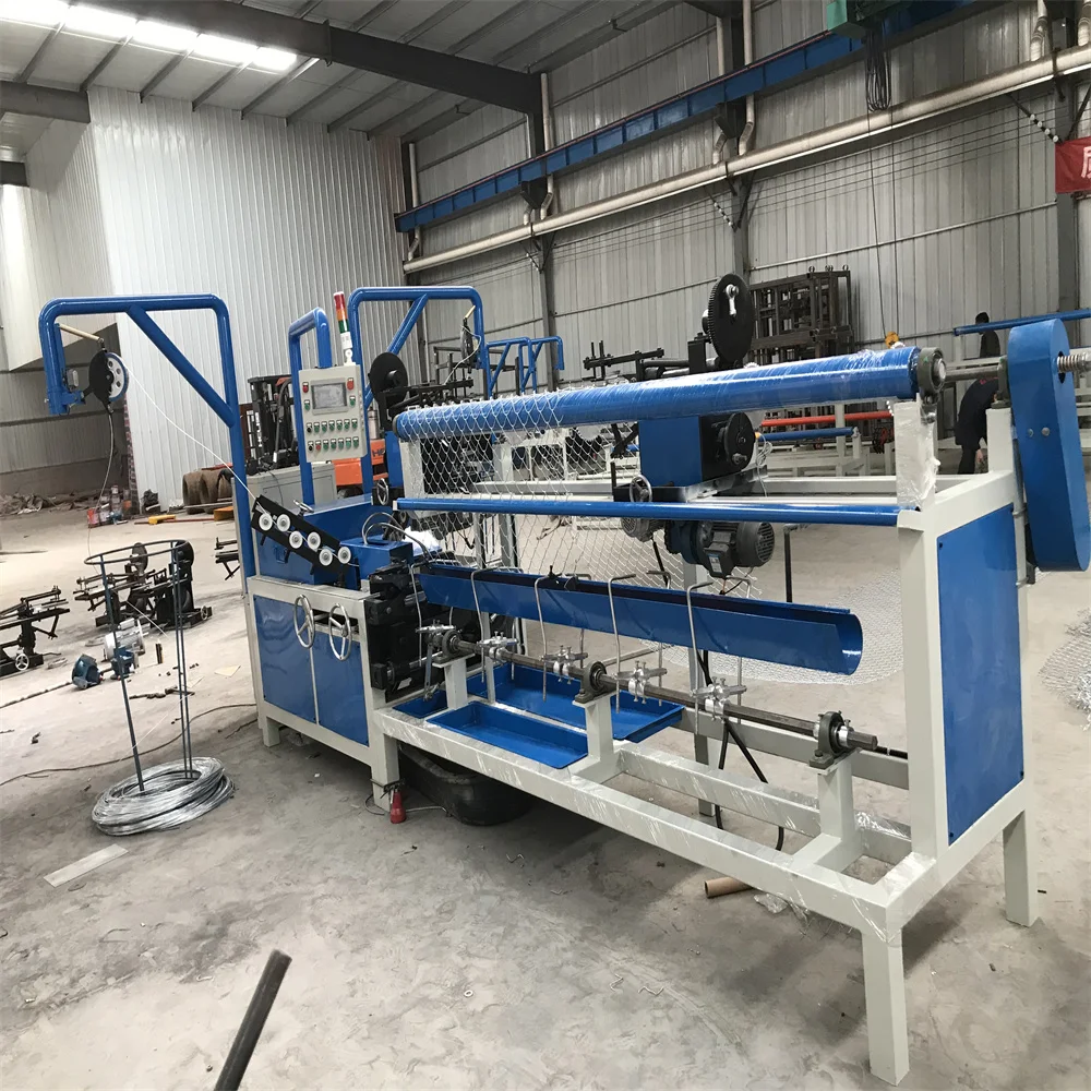 Automatic PLC Metal Wire Mesh Chain Link Fence Weaving Making Machine Wire Mesh Making Machine/Chain Link Fence Making Machine