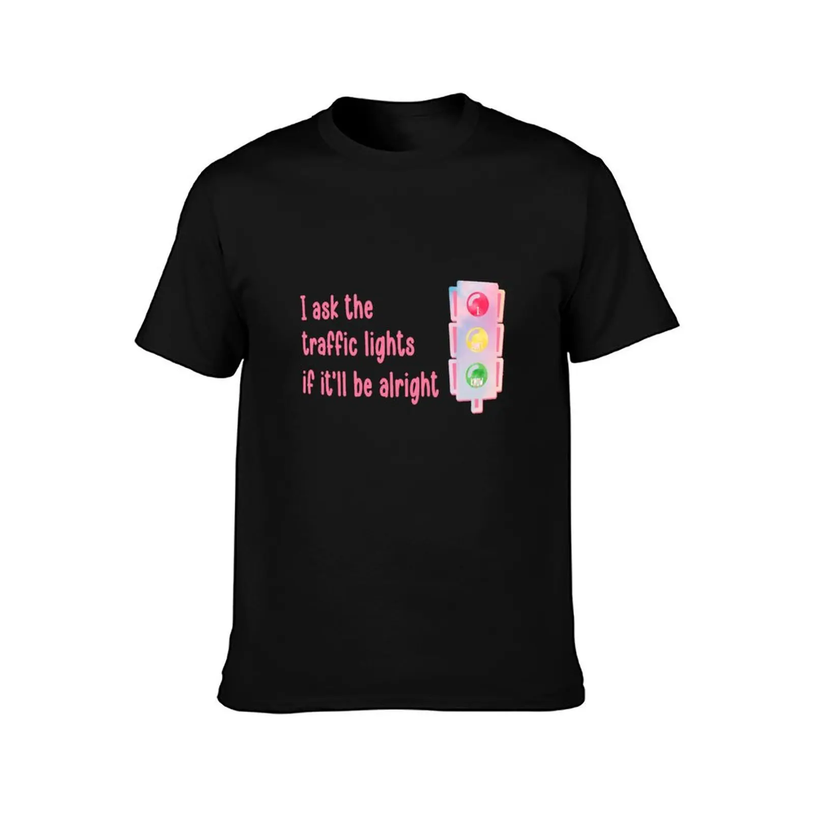 Death by a Thousand Cuts Traffic Lights T-Shirt Everyday Wear Basic Short Sleeve Top T-Shirt