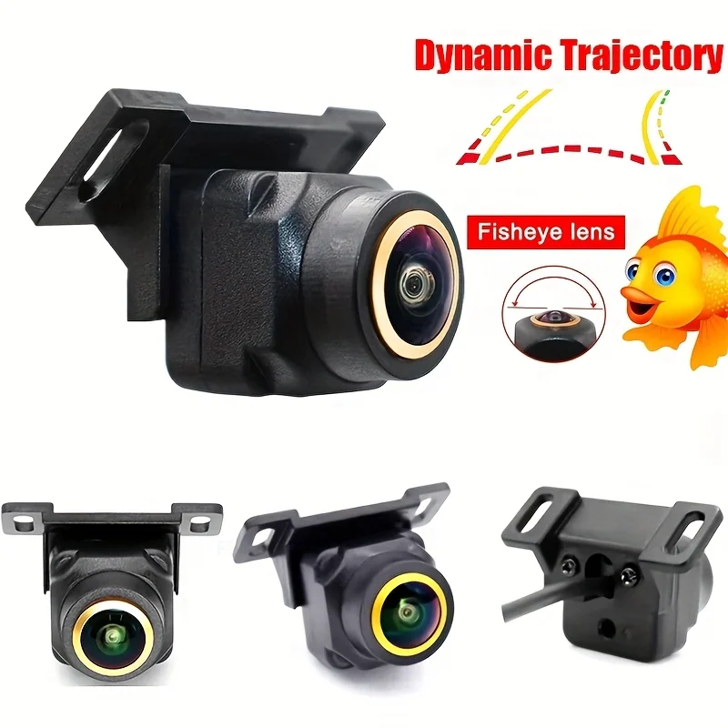 [كاميرا احتياطية عكسية عالية الدقة للمسار الديناميكي] 170 °   عدسة عين السمكة CCD كاملة الألوان للرؤية الليلية زاوية واسعة كاميرا الرؤية الخلفية للسيارة