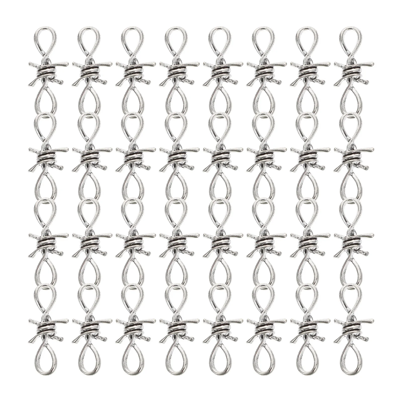 

30pcs Waist Chain Hand Chain Accessories Diy Jewelry Making Kit Zinc Alloy Charms For Bracelet Necklace Craft Portable Creative