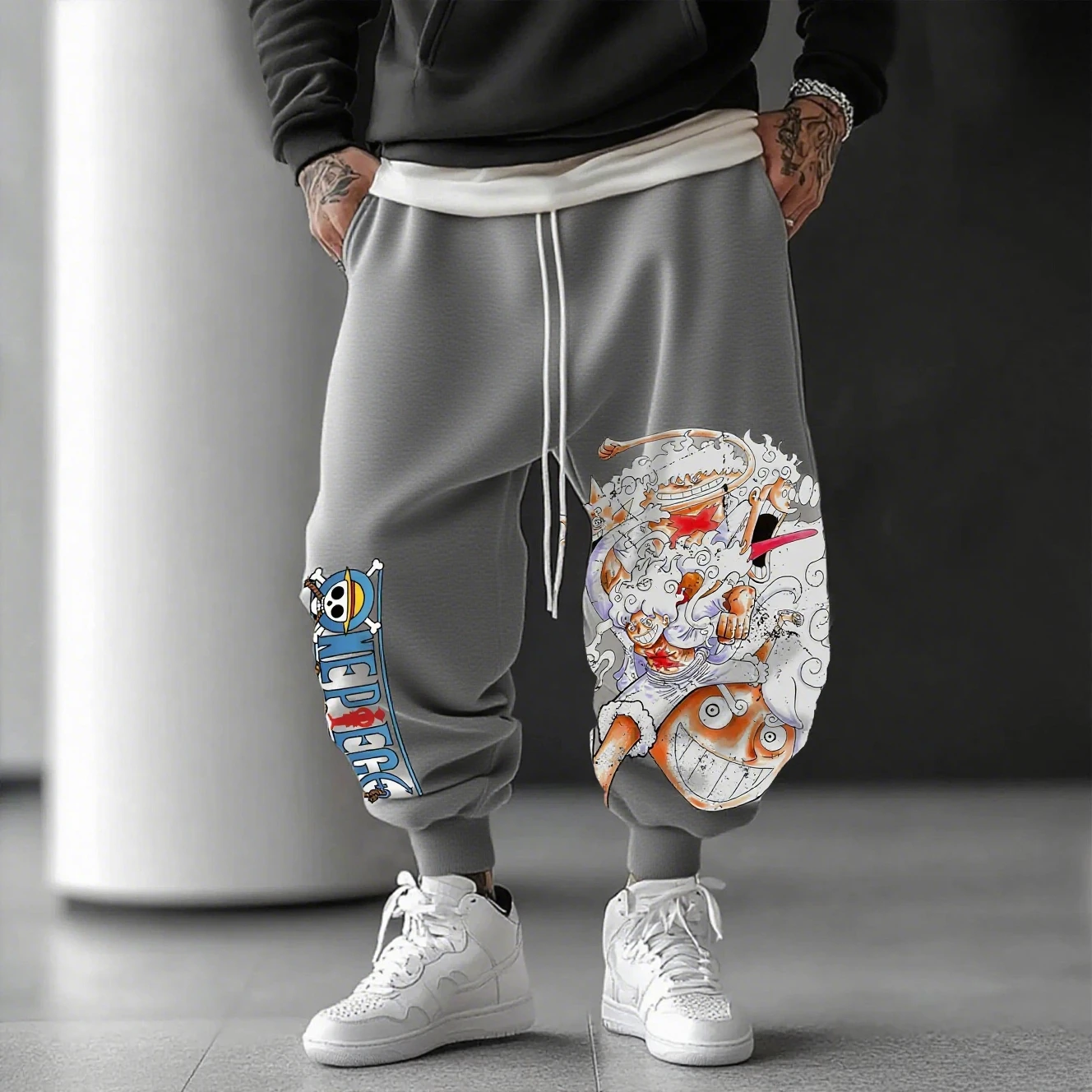 

One Piece Anime Men's Jogger Pants Casual Streetwear Printed Sweatpants Loose Hiphop Gym Sports Trousers Spring Summer Fashion​​