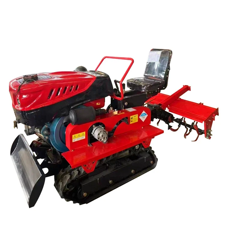 Manufacturing crawler tractor crawler micro-tillage equipment multi-function rotary tiller