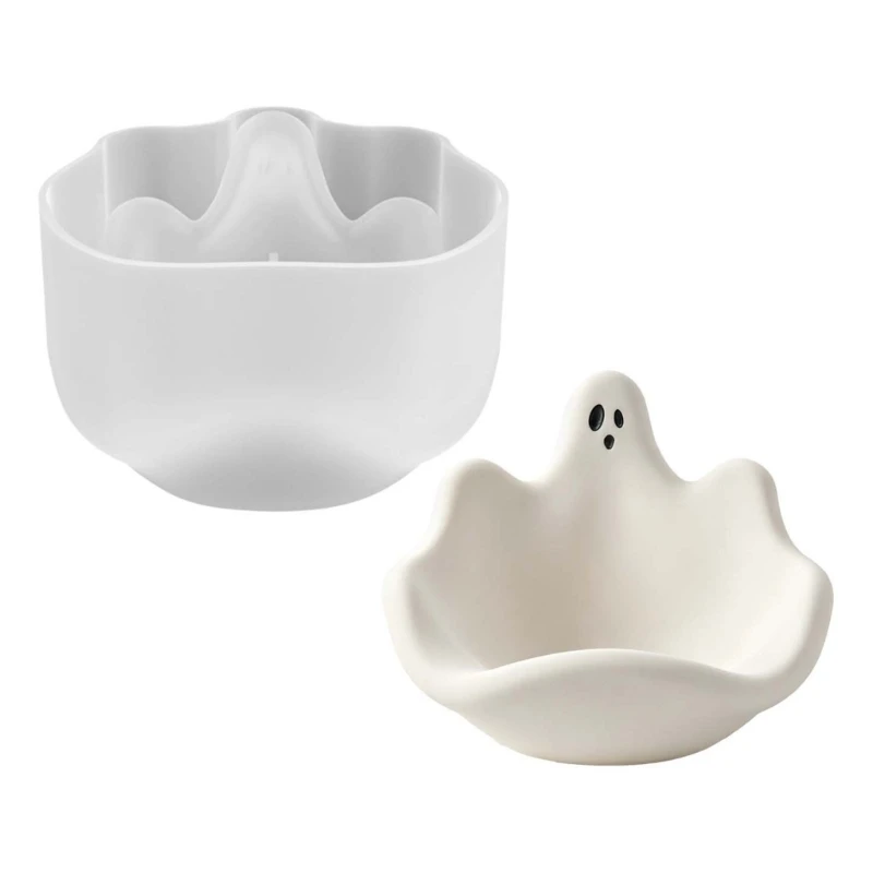 Silicone Casting Mold for Specter Bowl Projects, Rinse-Cleaning Form for Resin or Plaster Halloween Crafts, Storage, and