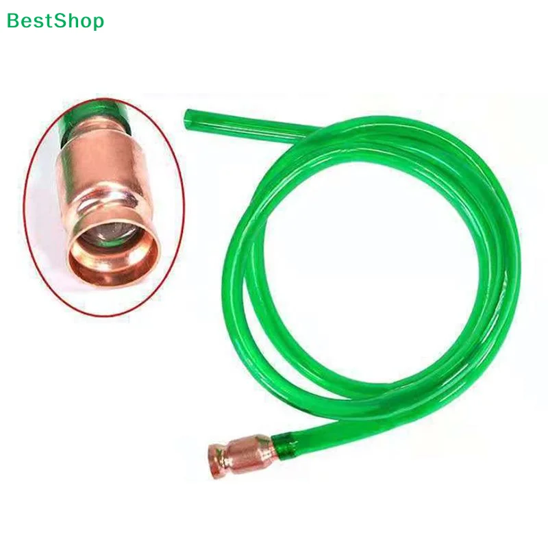 

♫Pure Copper Urea Siphon Hose,Clear Green PVC Transfer Tube with Brass Check Valve for Urea,Fuel,Oil & Water Pumping