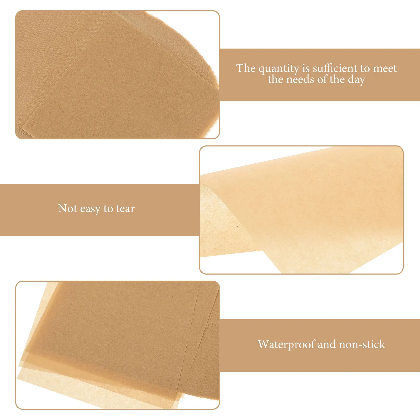 

200 Sheets Square Parchment Paper Non Stick Oilproof Baking Liner for Cake Dessert Bread Burritos Microwave Oven Reusable Baking