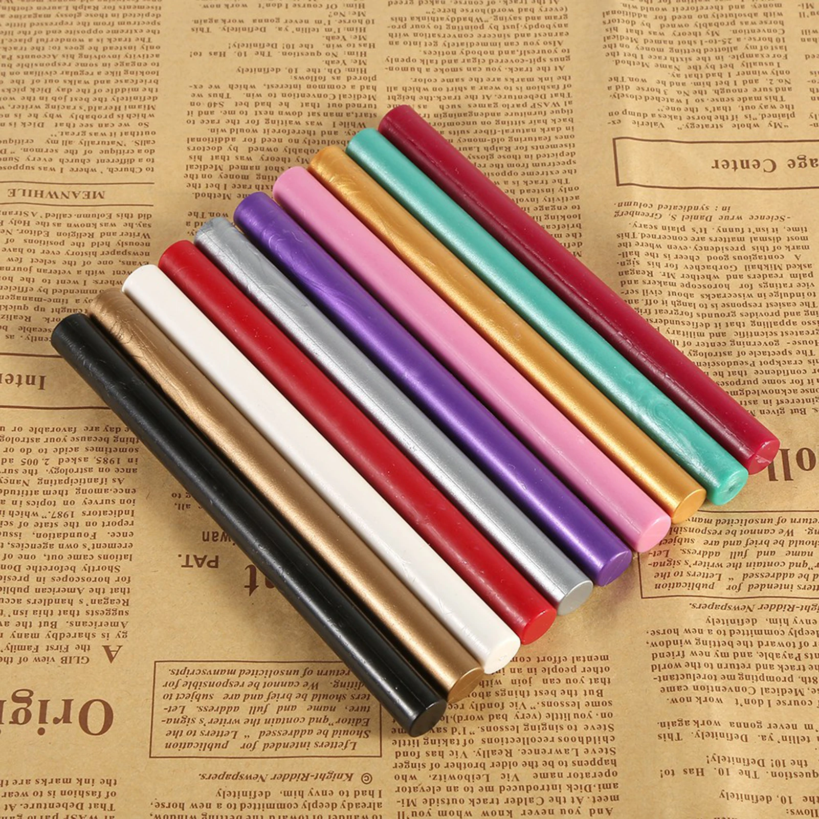 10-Farben-Stempelwachssticks zum Versiegeln, Vintage-Stil, Geburtstag, Hochzeit, Einladungskarten, Siegelstempel, Wachs, Siegelwachsstift