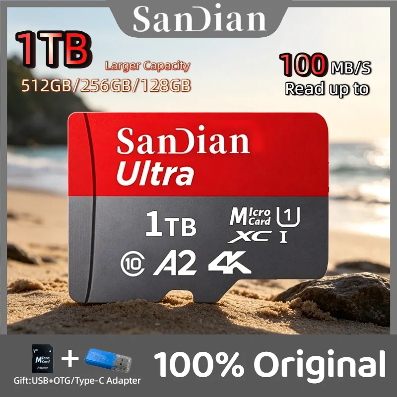 128GB Micro TF SD Card for Phones Digital Camera MP3 Player Class 10 High Speed Memory Cards Stable Performance Quick Format