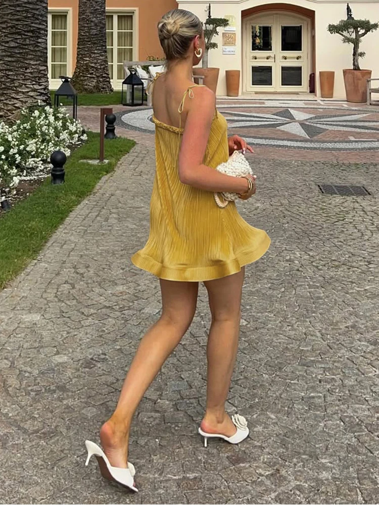 bodycon dress nibber Nibber Autumn Elegant Double Mesh Slip Dress Women Solid Sexy Ruched Sleeveless Bodycon Ladies Evening Party Vestidos Clothing