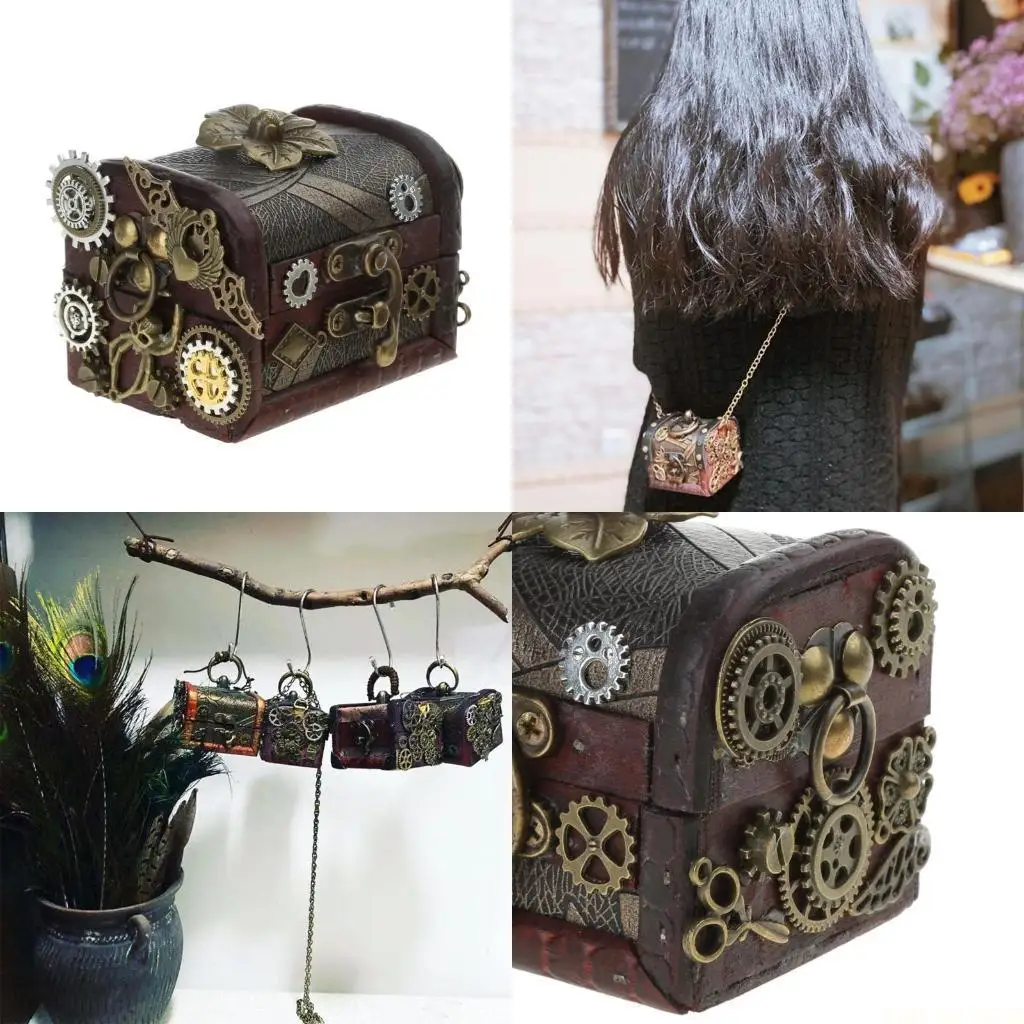 

X90d Симпанк Сумки для поперечного тела для женщин Симпанк Сумки для плеча винтаж панк -кошелек