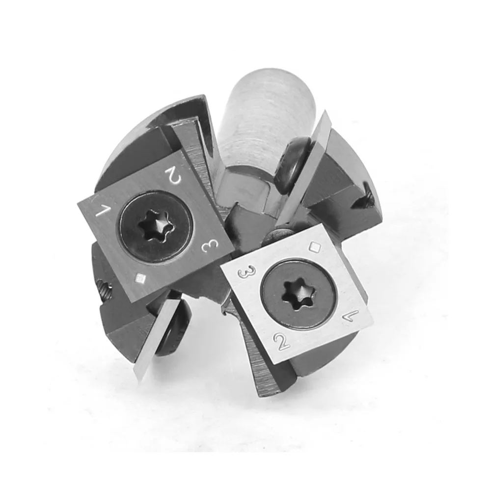 Imagem -02 - Woodworking Plaina Bit Diâmetro de Corte Spoilboard Cnc Surfacing Router Inserir Carbide Slab Haste 11 12 77 mm 2-flute
