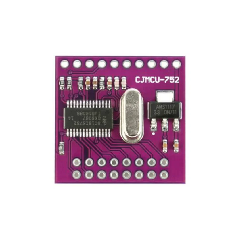 752 SC16IS752 IIC I2C/SPI Bus Interface to Dual Channel UART Conversion Board Module
