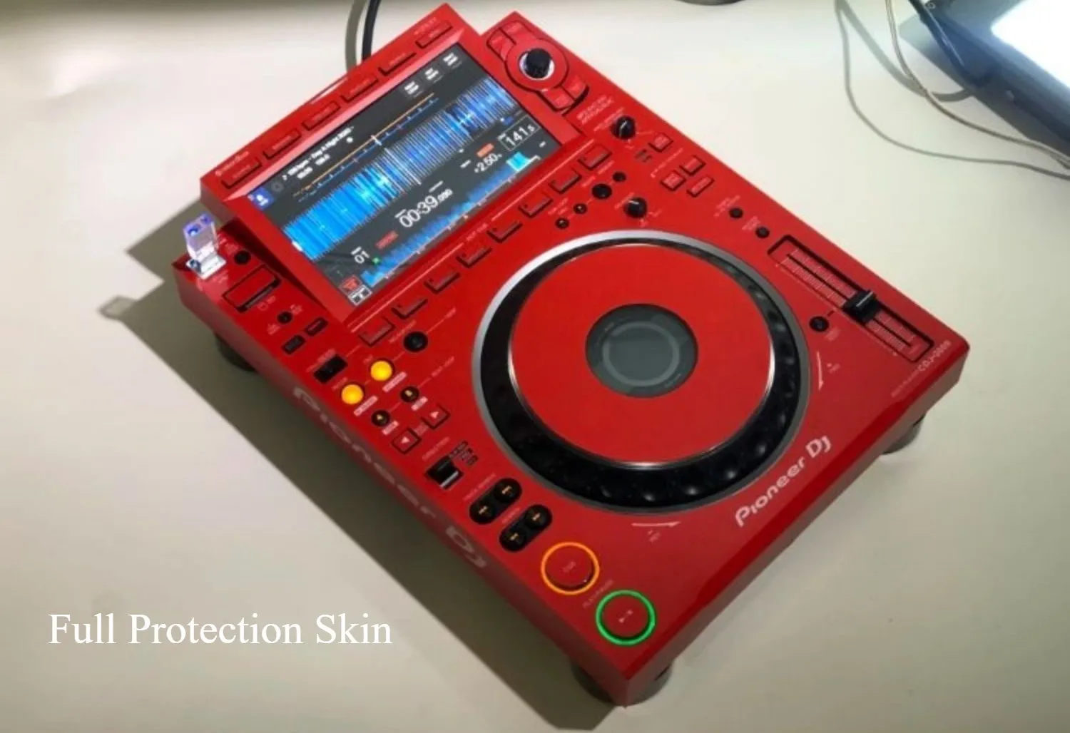 DJ Player Sticker Red Full Protection Skin for Pioneer CDJ 3000