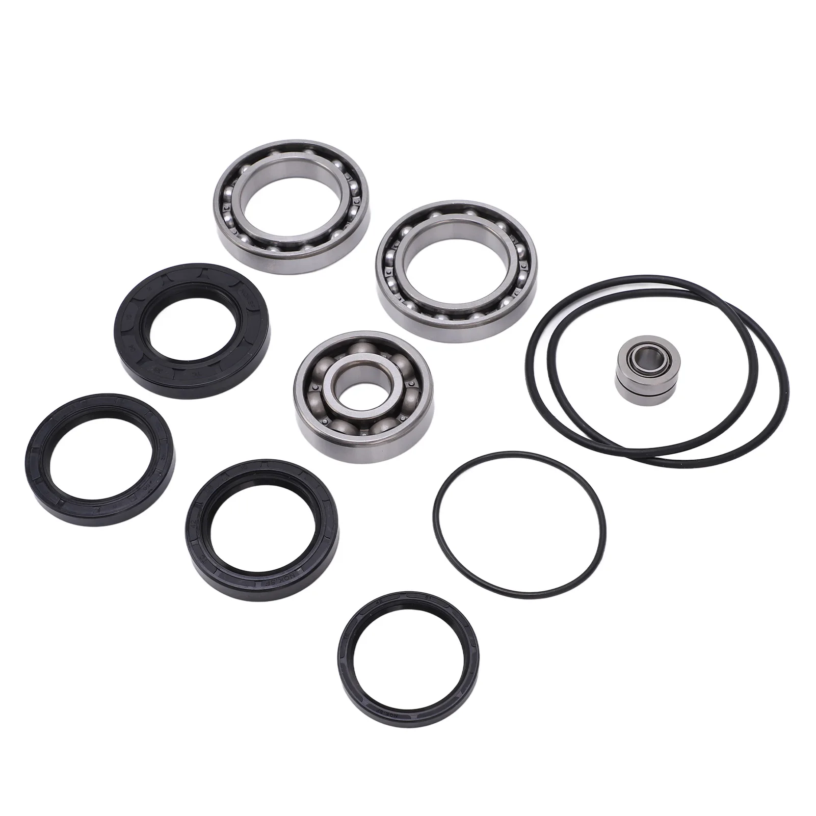 Rear Differential Axle Bearing Seal Kit 12pcs for Honda FourTrax 300 TRX300FW OEM Replacement Steel Rubber Dustproof High Streng