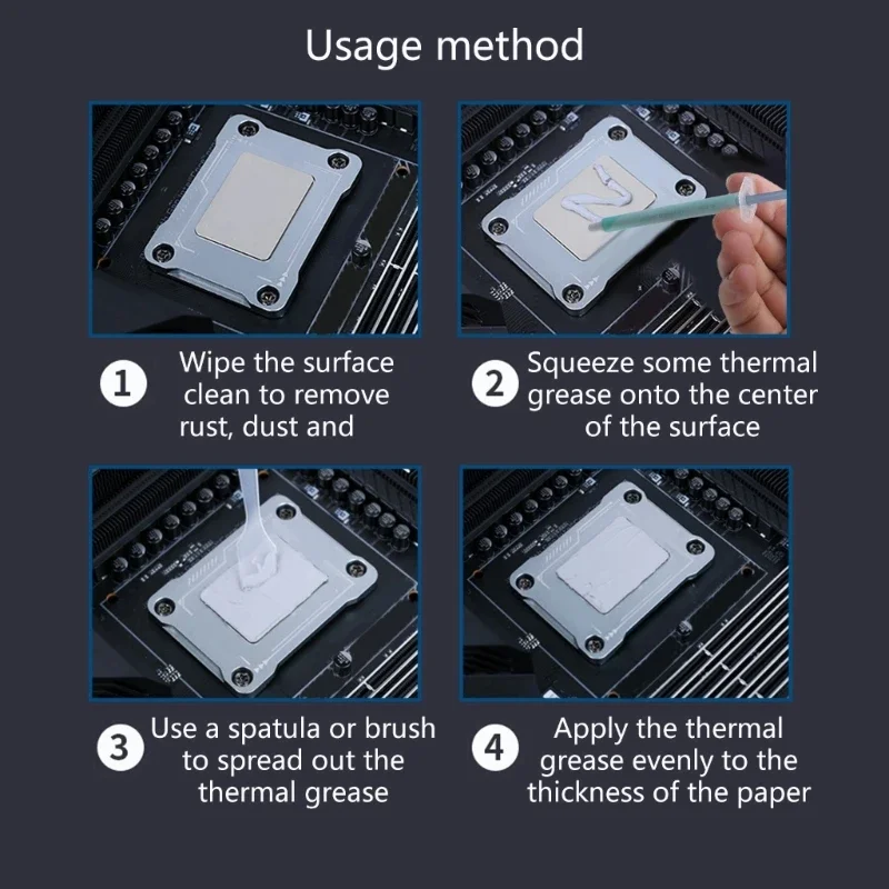 CPU GPU Thermals를위한 컴퓨터 하드웨어 유지 보수 우수 방열판 화합물을위한 열 전도제 접착제 페이스트