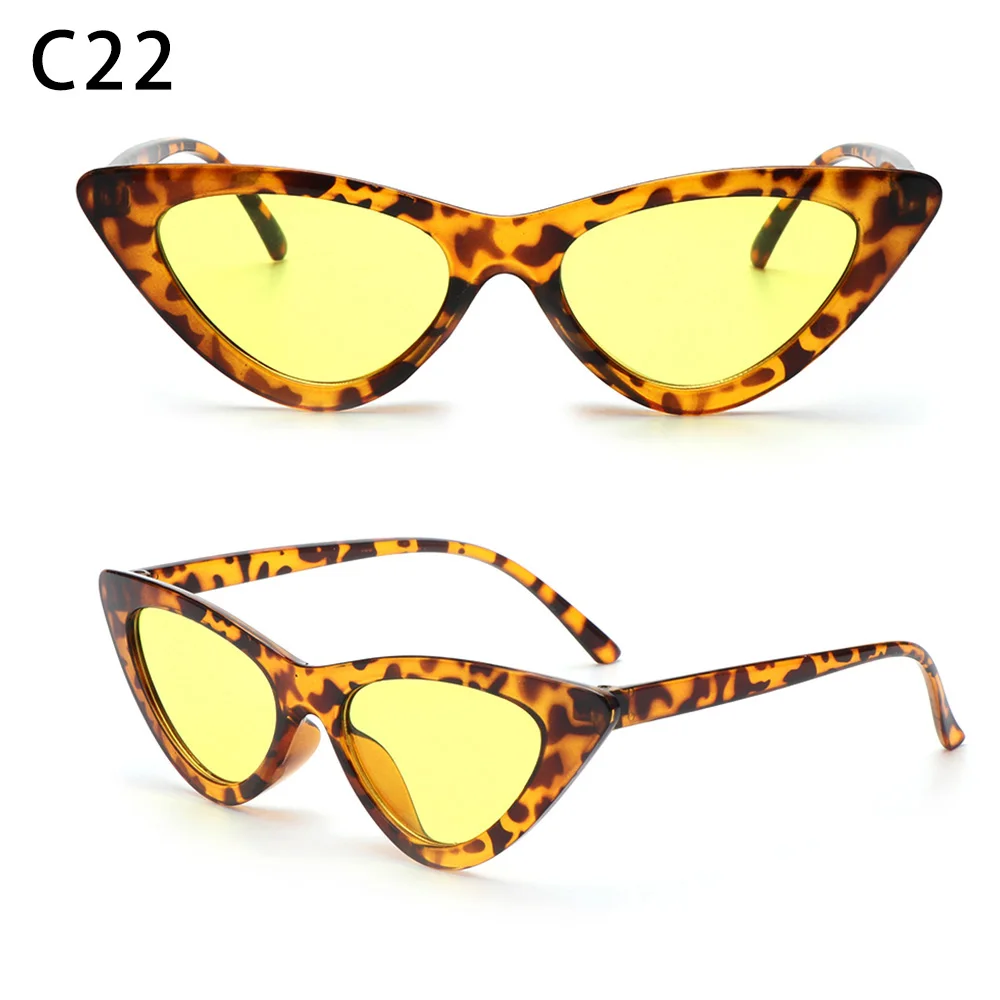 

Fashion UV400 Eyewear Female Shades Vintage Small Triangle Sunglasses Sexy Retro Sunglasses