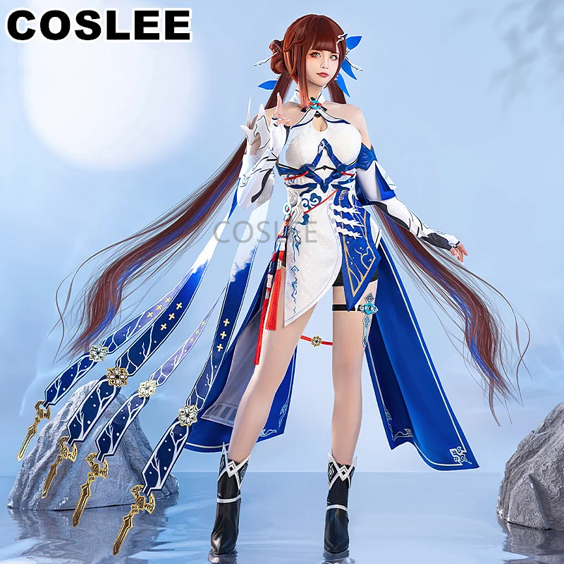 COSLEE Honkai Impact 3rd Li Sushang Cosplay Costume Gorgeous Dress Uniform Game Suit Role Play Halloween Party Outfit New 2023