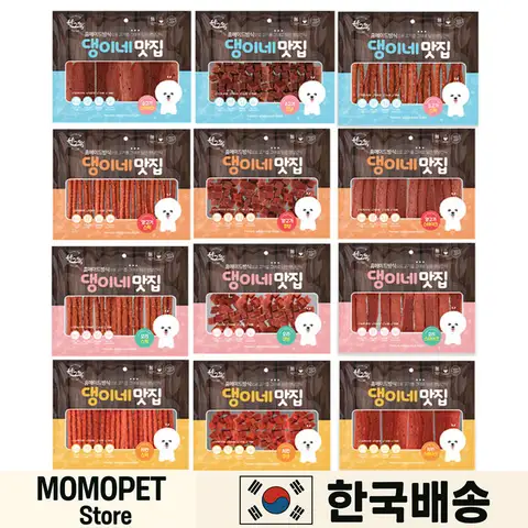 댕이네맛집 300gX5개 12종,강아지간식, 강아지사사미,애견간식