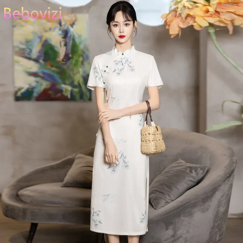 Elegant and Pretty Women's Qipao Dresses Dinner High-end Chinese Style Modern Improved Cheongsam Plus Size 5XL